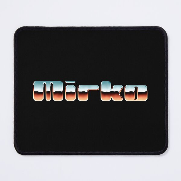 Item preview, Mirko name - Cool 80s retro chrome design designed and sold by NameTheory.