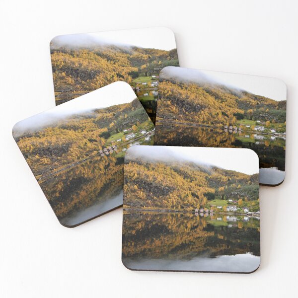 Item preview, Autumn Trees Flam Aurlandsfjord Norway designed and sold by AndyEvansPhotos.