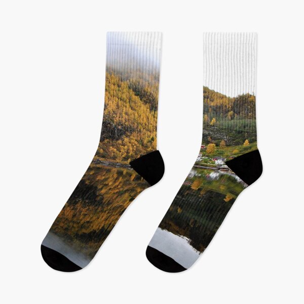 Item preview, Autumn Trees Flam Aurlandsfjord Norway designed and sold by AndyEvansPhotos.