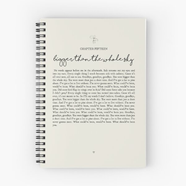Item preview, Bigger Than The Whole Sky Lyrics designed and sold by queseraseraa.