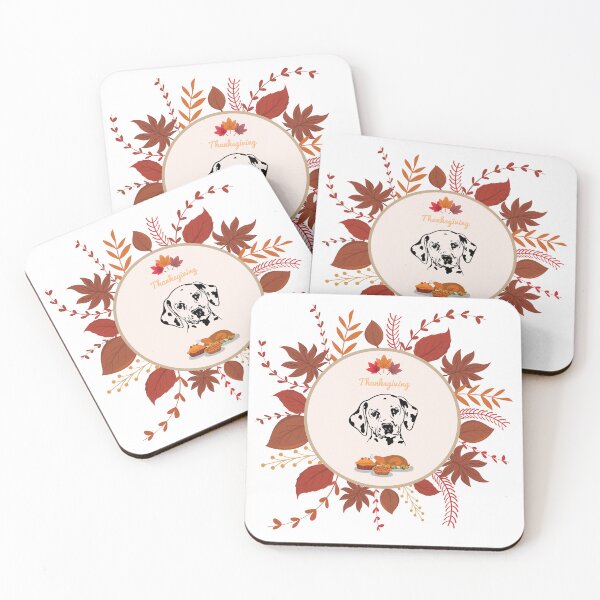 Item preview, Cute Dalmatian Dog with Thanksgiving Theme designed and sold by SeasonalDogs.
