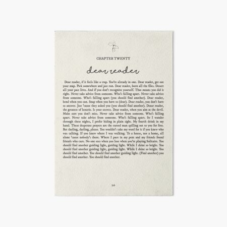 Item preview, Dear Reader Lyrics designed and sold by queseraseraa.