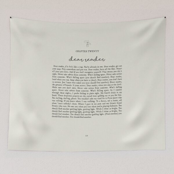 Item preview, Dear Reader Lyrics designed and sold by queseraseraa.
