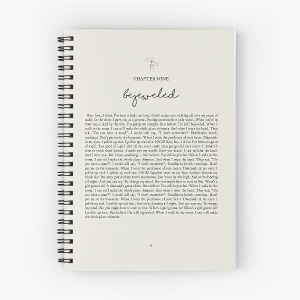 Item preview, Bejeweled Lyrics designed and sold by queseraseraa.