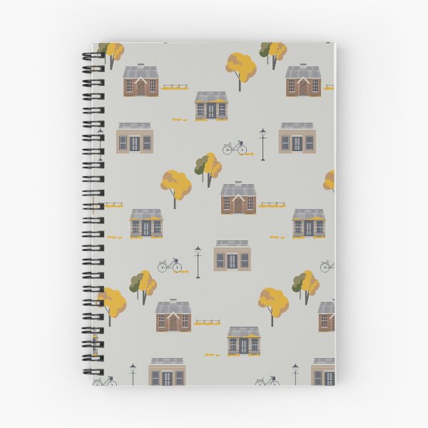 Item preview, Cute Historic Town in Autumn Pattern designed and sold by GoodYarns.