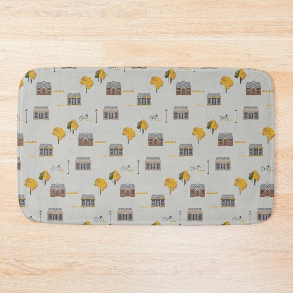 Item preview, Cute Historic Town in Autumn Pattern designed and sold by GoodYarns.