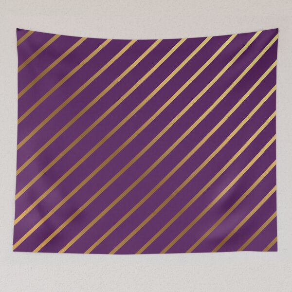 Item preview, Gold Diagonal Lines Royal Purple Background designed and sold by GemsAnatomy.