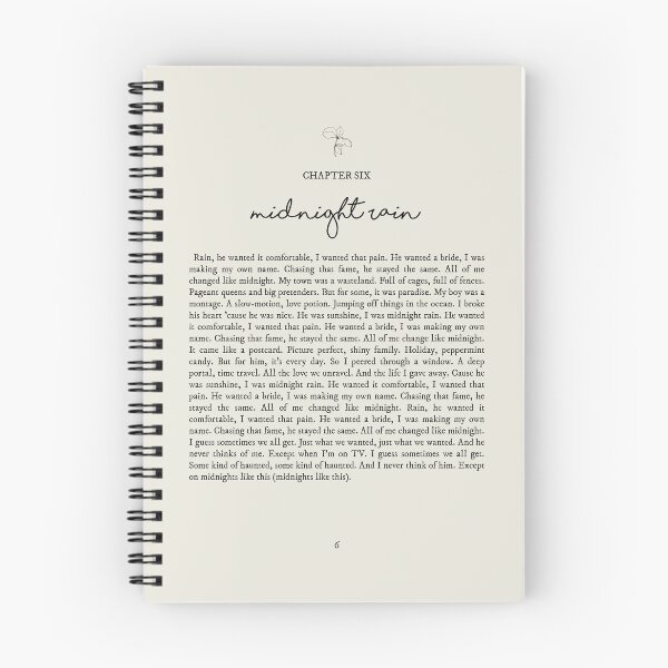 Item preview, Midnight Rain Lyrics designed and sold by queseraseraa.