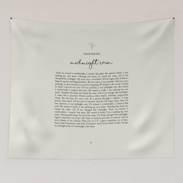Item preview, Midnight Rain Lyrics designed and sold by queseraseraa.