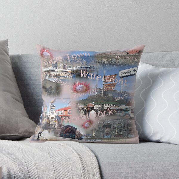 Greetings from Cape Town Throw Pillow