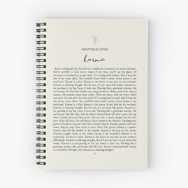 Item preview, Karma Lyrics designed and sold by queseraseraa.
