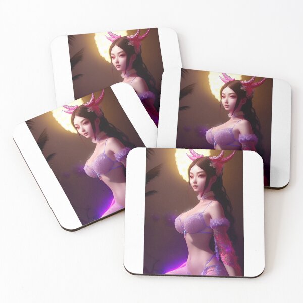 Item preview, Glowing Asian Chinese Beauty Fantasy Lingerie Original Sexy Erotic Ecchi  Pinup Female Model Pose Babe Hentaii Bikini Latex Lace Suit  designed and sold by Hot-as-hell.