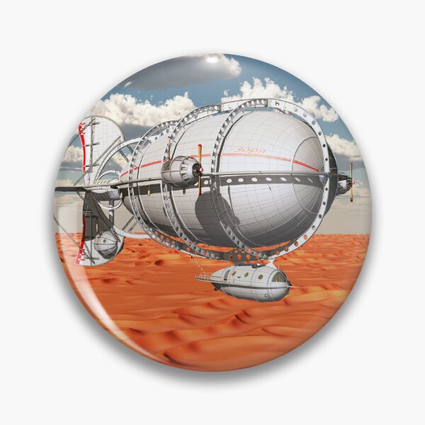 Item preview, Fantasy airship over a sandy desert designed and sold by MIRO3D.