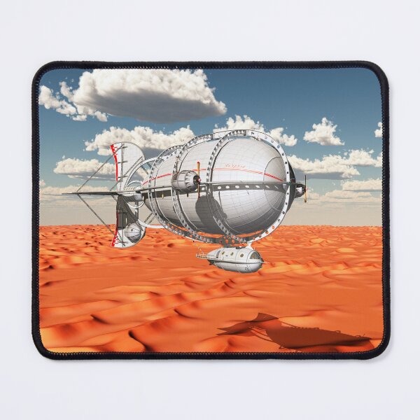 Item preview, Fantasy airship over a sandy desert designed and sold by MIRO3D.