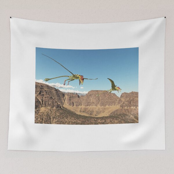 Item preview, Pterodactyl Peteinosaurus over a mountain landscape designed and sold by MIRO3D.