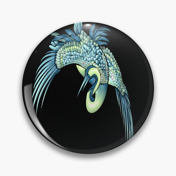Item preview, Flying Crane Bird Graphic designed and sold by Paula Helit.