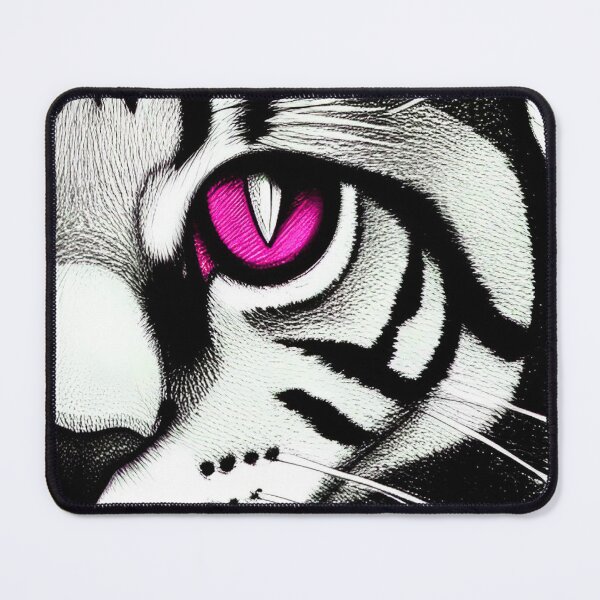Item preview, Cat With Pink Eyes designed and sold by PinkKittenArts.