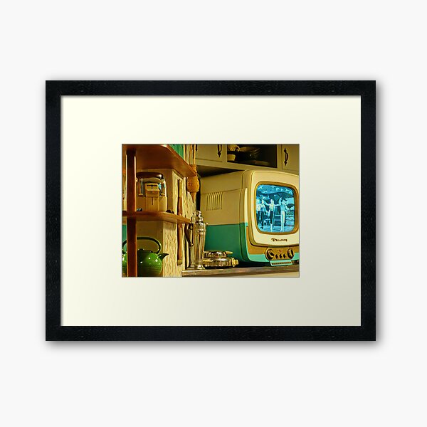 Item preview, Retro 50s Kitchen TV Appliances Disney Poster designed and sold by TastyTonic.