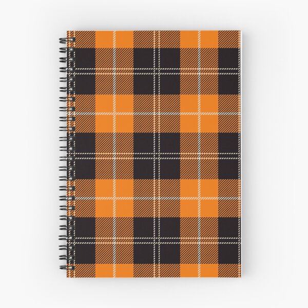 Item preview, Fall Plaid - autumn orange-black check designed and sold by Sunset Design.