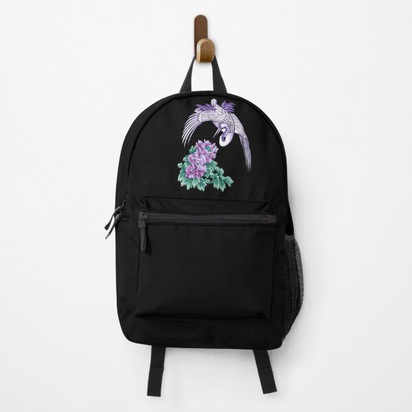 Item preview, Painted Crane & Flowers Graphic designed and sold by Paula Helit.