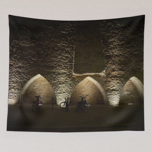 Item preview, Bike park by the wall designed and sold by Jouko Lehto Photography.