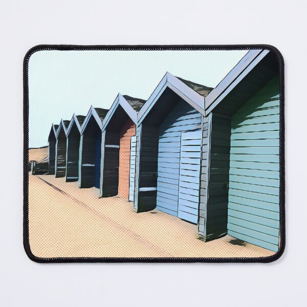 Item preview, Row of Seaside Beach Huts Pop Art Poster designed and sold by TastyTonic.