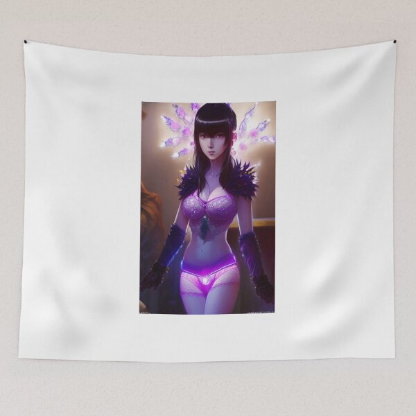 Item preview, Glowing Asian Chinese Beauty Fantasy Lingerie Original Sexy Erotic Ecchi  Pinup Female Model Pose Babe Hentaii Bikini Latex Lace Suit  designed and sold by Hot-as-hell.