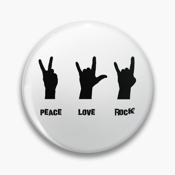 Item preview, ASL sign language peace sign love sign rock sign peace love rock  designed and sold by Rosaliartbook.