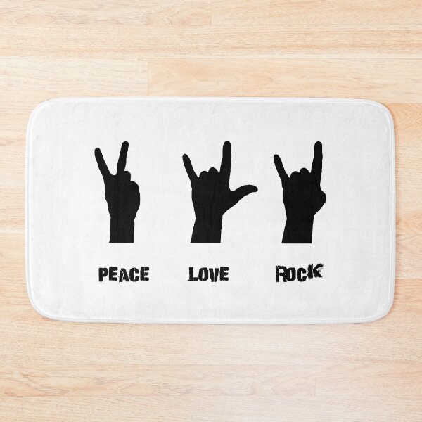Item preview, ASL sign language peace sign love sign rock sign peace love rock  designed and sold by Rosaliartbook.