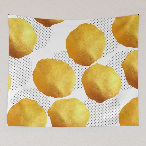 Item preview, Golden and Polka Dots Pattern designed and sold by cadinera.