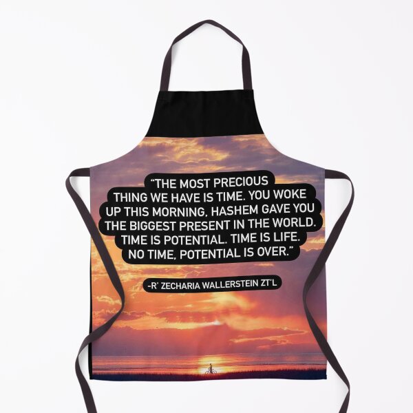 Item preview, Time is precious. Time is potential. Time is life, no time potential is over designed and sold by Stories To Inspire - Motivational Jewish Quotes.