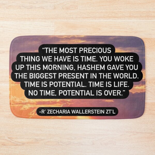 Item preview, Time is precious. Time is potential. Time is life, no time potential is over designed and sold by Stories To Inspire - Motivational Jewish Quotes.