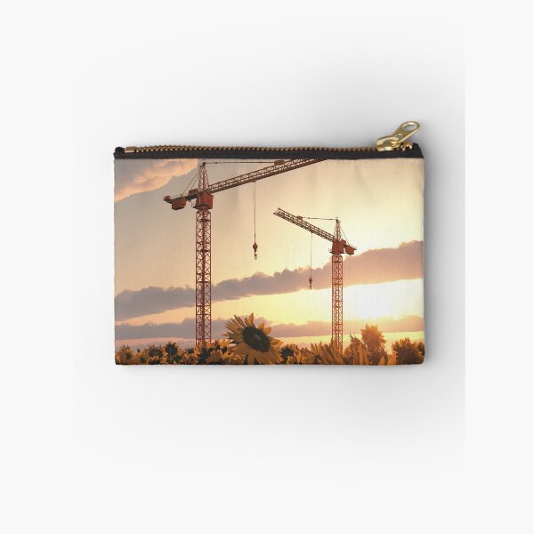 Item preview, Construction cranes at sunset designed and sold by MIRO3D.