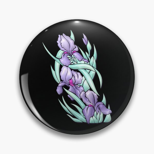 Item preview, Purple Iris Flower Graphic designed and sold by Paula Helit.