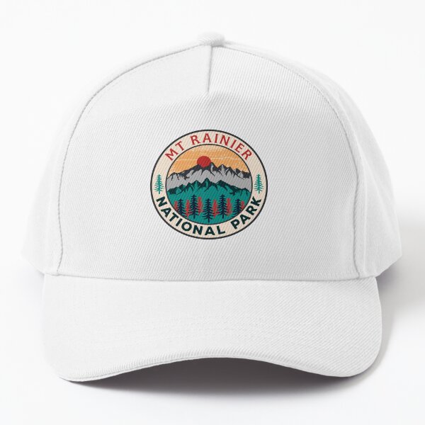 Vista previa del artículo con la obra «Parque Nacional Monte Rainier», diseñado y vendido por Road-tees.