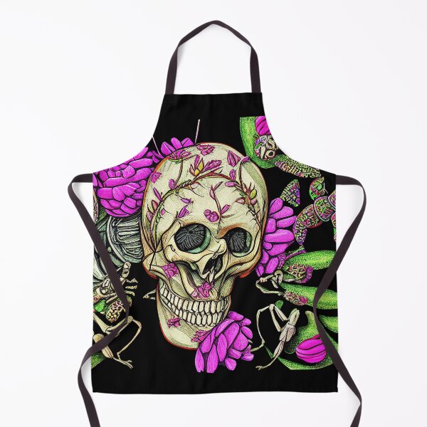 Item preview, Skeleton Surrounded by Flowers and Bugs - Skull designed and sold by artayki.