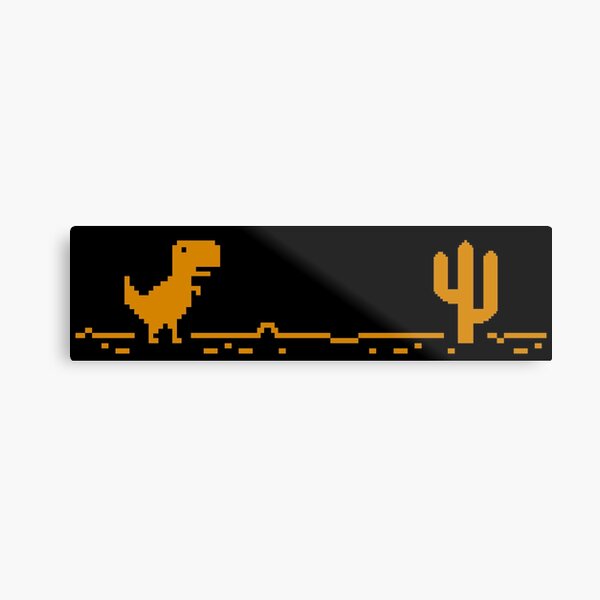 Google Dino Game Metal Prints for Sale