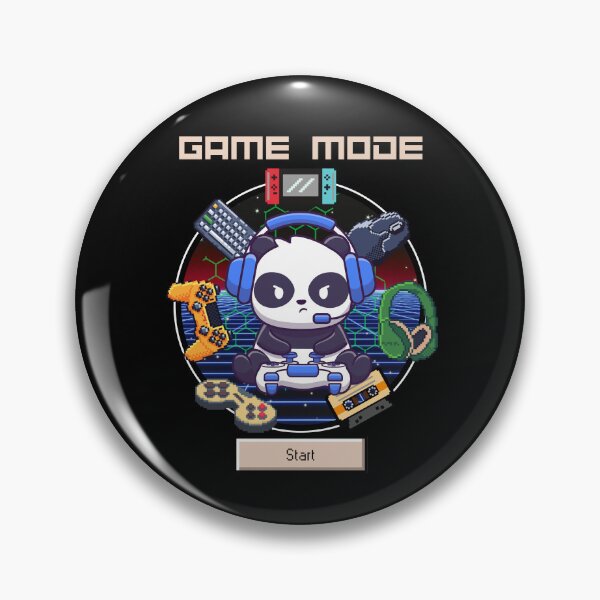 Item preview, Retro Panda Gaming Game Mode designed and sold by RockBeeDesigns.
