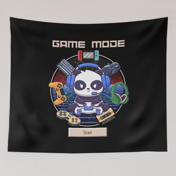Item preview, Retro Panda Gaming Game Mode designed and sold by RockBeeDesigns.