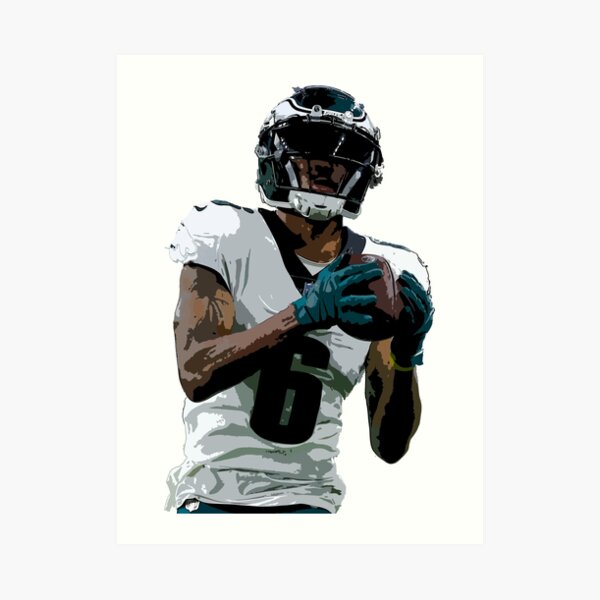 Aj Brown Philadelphia Eagles, an art canvas by Sadie Fields - INPRNT