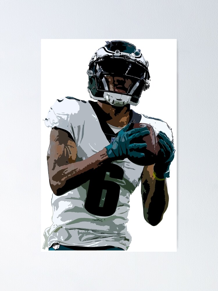 Devonta Smith Philadelphia Eagles Football Art Illustrated -   Hong Kong