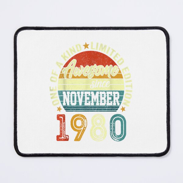 Item preview, Awesome Since November 1980 42 Years Old 42th Birthday Gift designed and sold by TGMerwin.
