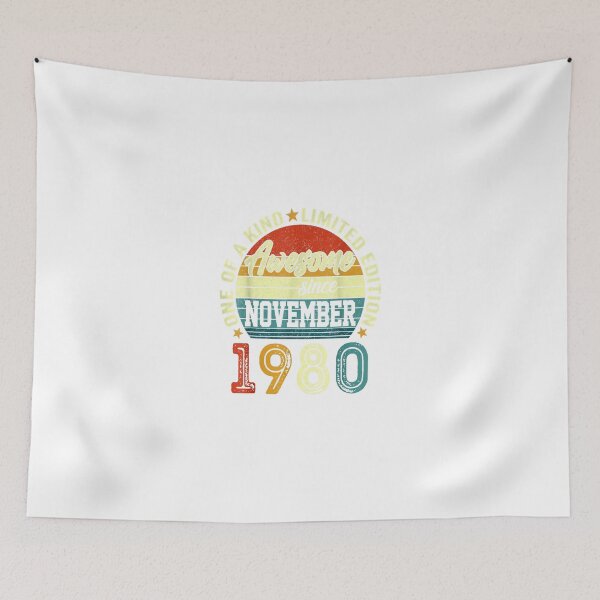 Item preview, Awesome Since November 1980 42 Years Old 42th Birthday Gift designed and sold by TGMerwin.