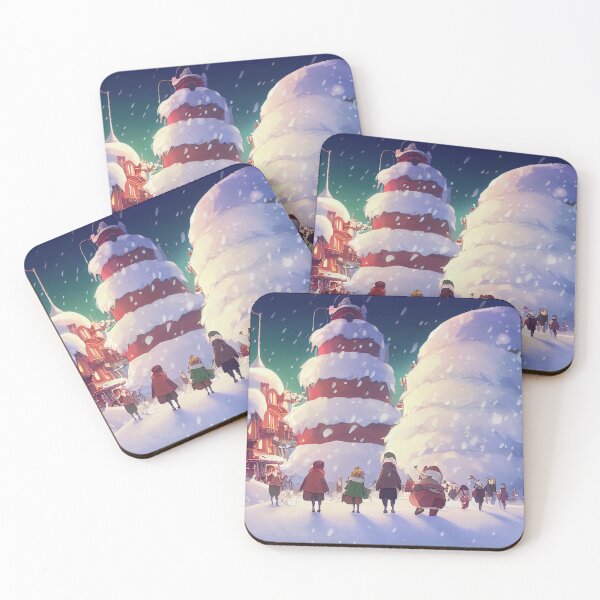 Item preview, Snowy city at Christmas designed and sold by flowinglobe.