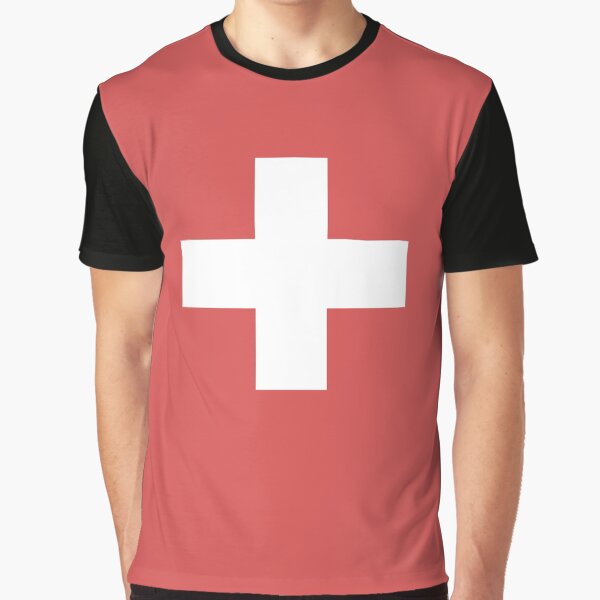 Item preview, White Cross T-Shirt Funky Cool Designer Tee designed and sold by deanworld.