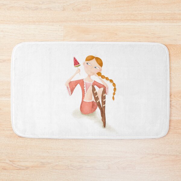 Item preview, Red-haired girl with sweet candy for candy lovers designed and sold by PotaninaArt.