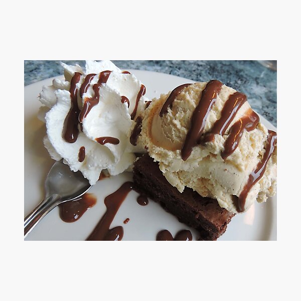 Annette's Brownie and Ice Cream Photographic Print