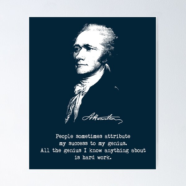 Alexander Hamilton And Eliza. History Gifts. | Poster