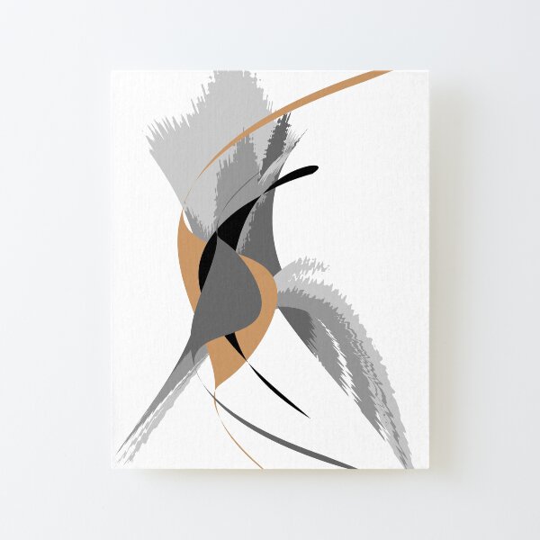 Wings - abstract shapes Canvas Mounted Print