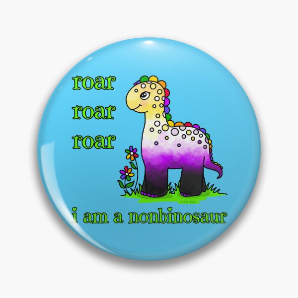 Item preview, Roar roar roar, I'm a nonbinosaur  designed and sold by Art by Veya.